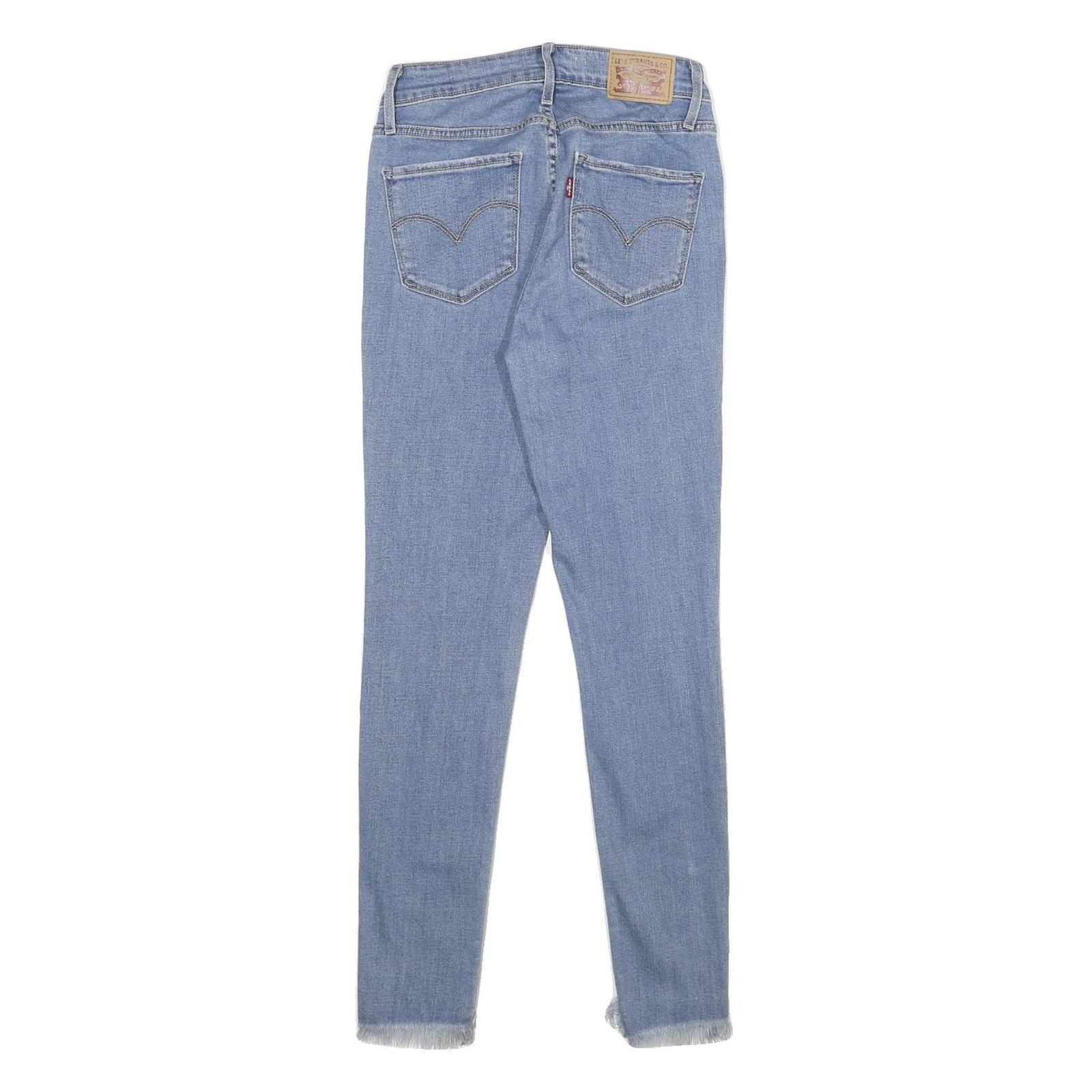 LEVI'S 721 High Rise Skinny Womens Jeans Blue Slim Skinny Denim Rinse W26 L27