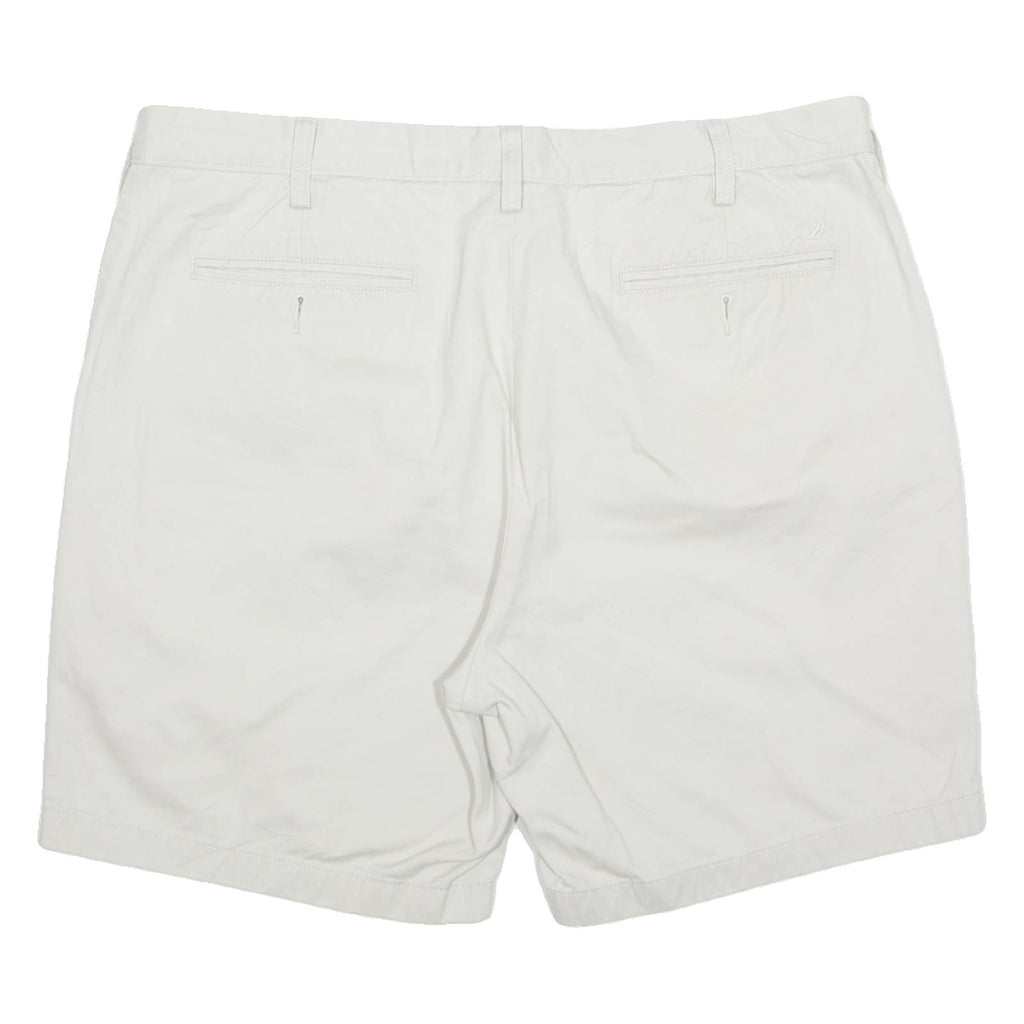 NAUTICA Mens Chino Shorts Cream XL W38