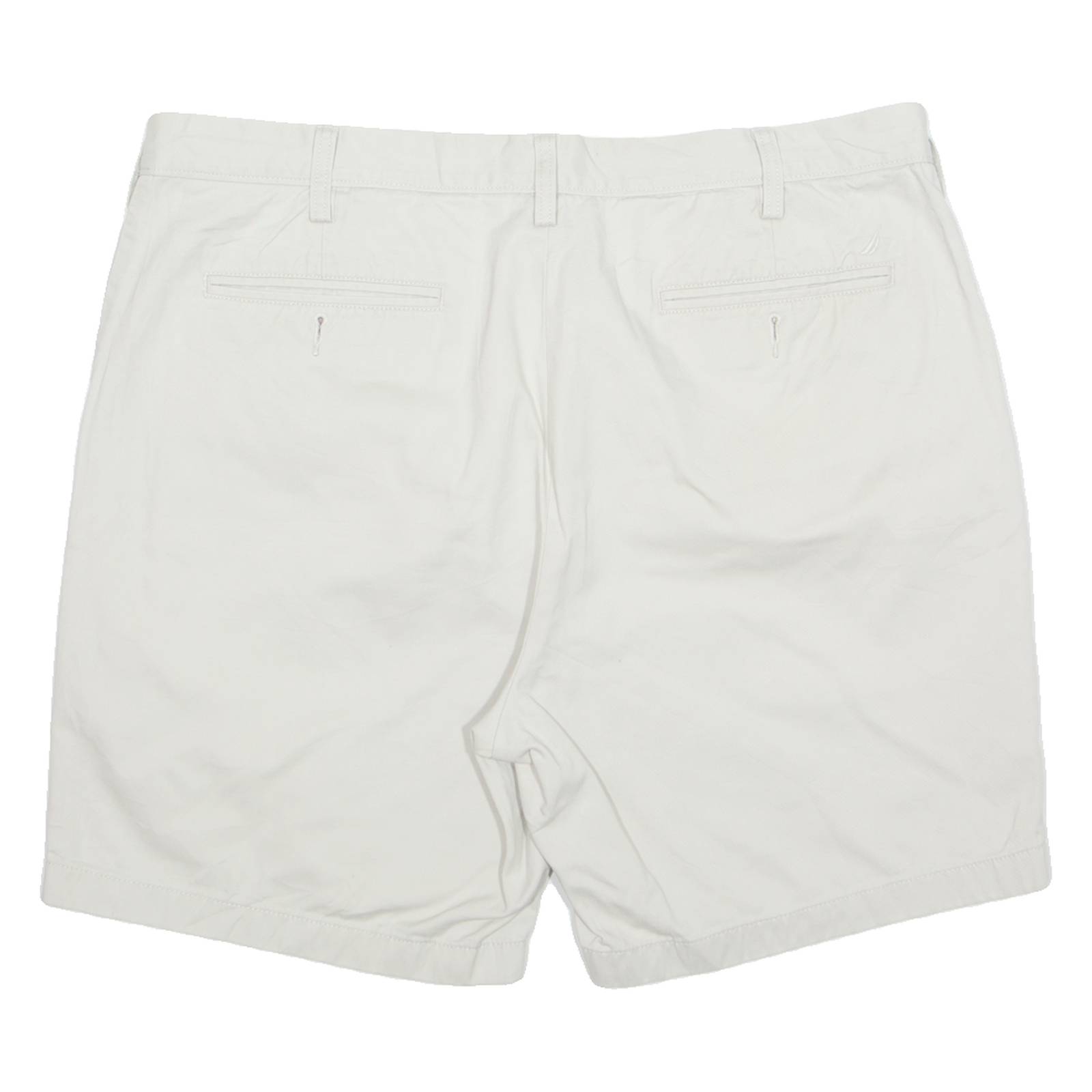 NAUTICA Mens Chino Shorts Cream XL W38