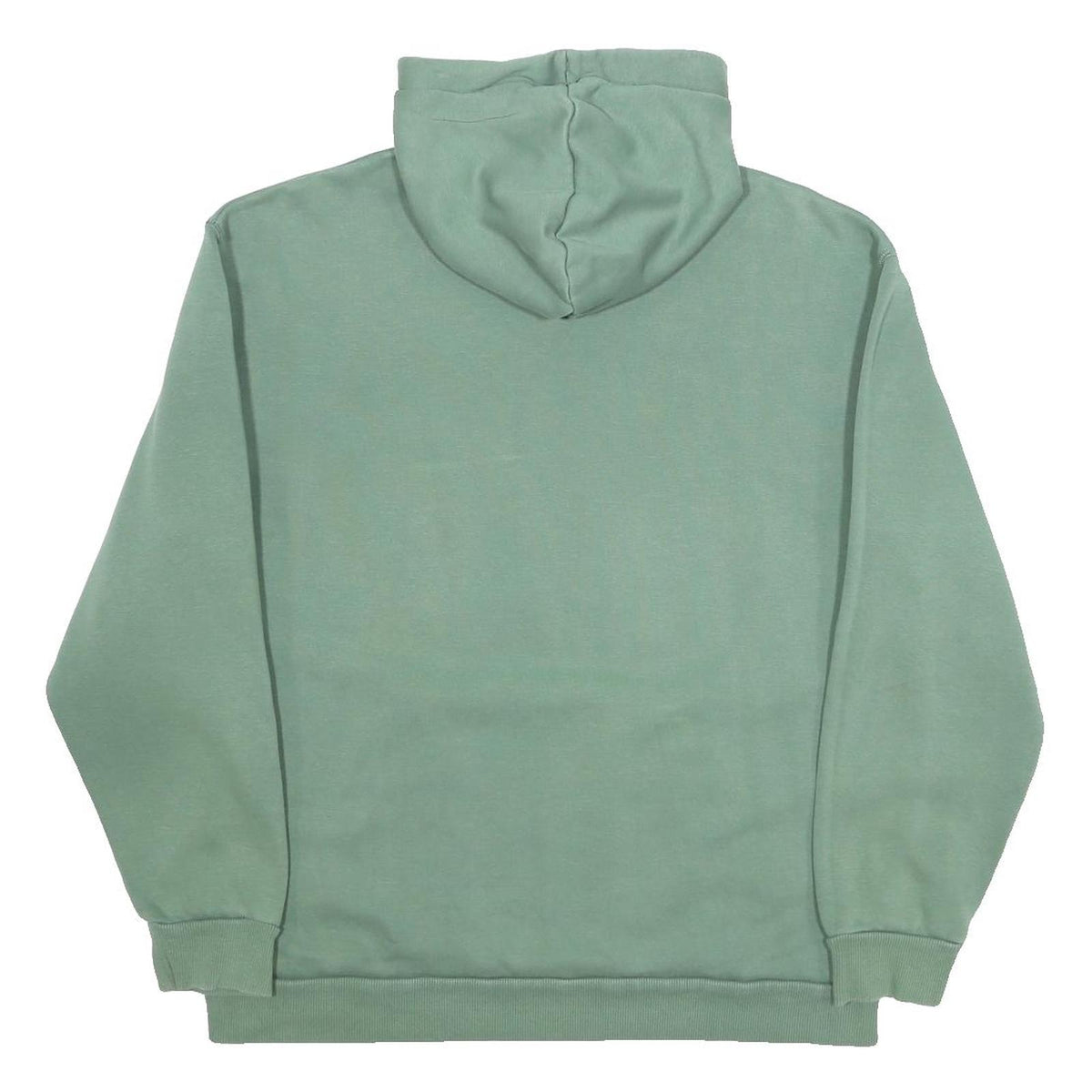 PUMA Womens Green Hoodie L Cotton Blend Pullover Hooded Sweatshirt