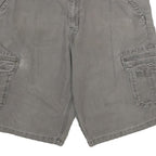 DICKIES Mens Cargo Grey Cotton Shorts M W32 Pockets Casual Workwear