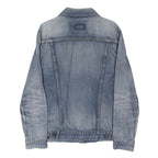LEVI'S Mens Blue Denim Jacket L Cotton Classic Fit Button Closure