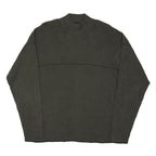 CROFT & BARROW Mens Grey Patterned Pullover Jumper Crew Neck Rib Knit Size S