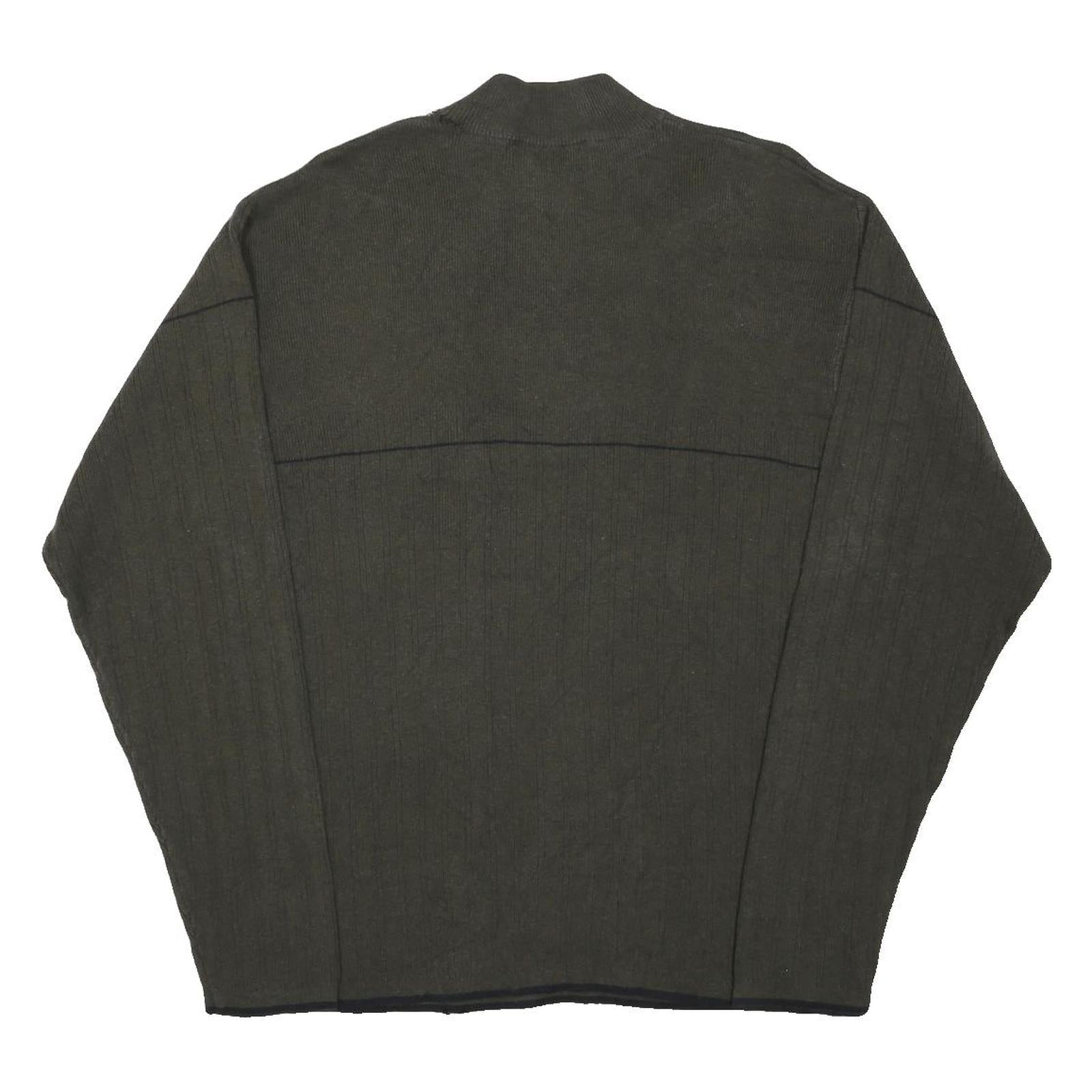 CROFT & BARROW Mens Grey Patterned Pullover Jumper Crew Neck Rib Knit Size S
