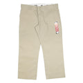DICKIES Womens Beige Regular Fit Straight Trousers Cotton Blend W36 L28 Workwear