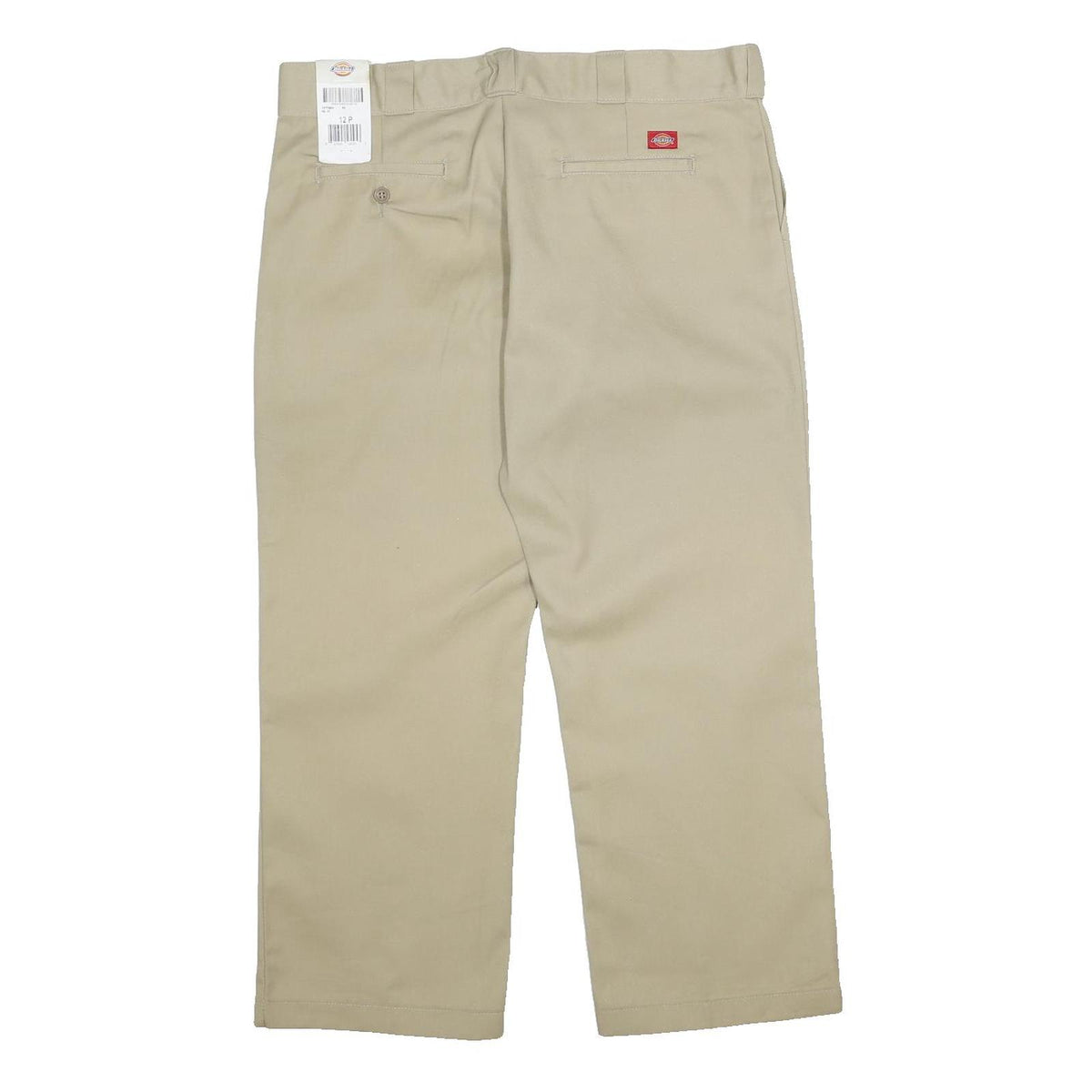 DICKIES Womens Beige Regular Fit Straight Trousers Cotton Blend W36 L28 Workwear