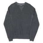 CHAMPION Mens Grey Crew Neck Sweatshirt S Cotton Casual Pullover