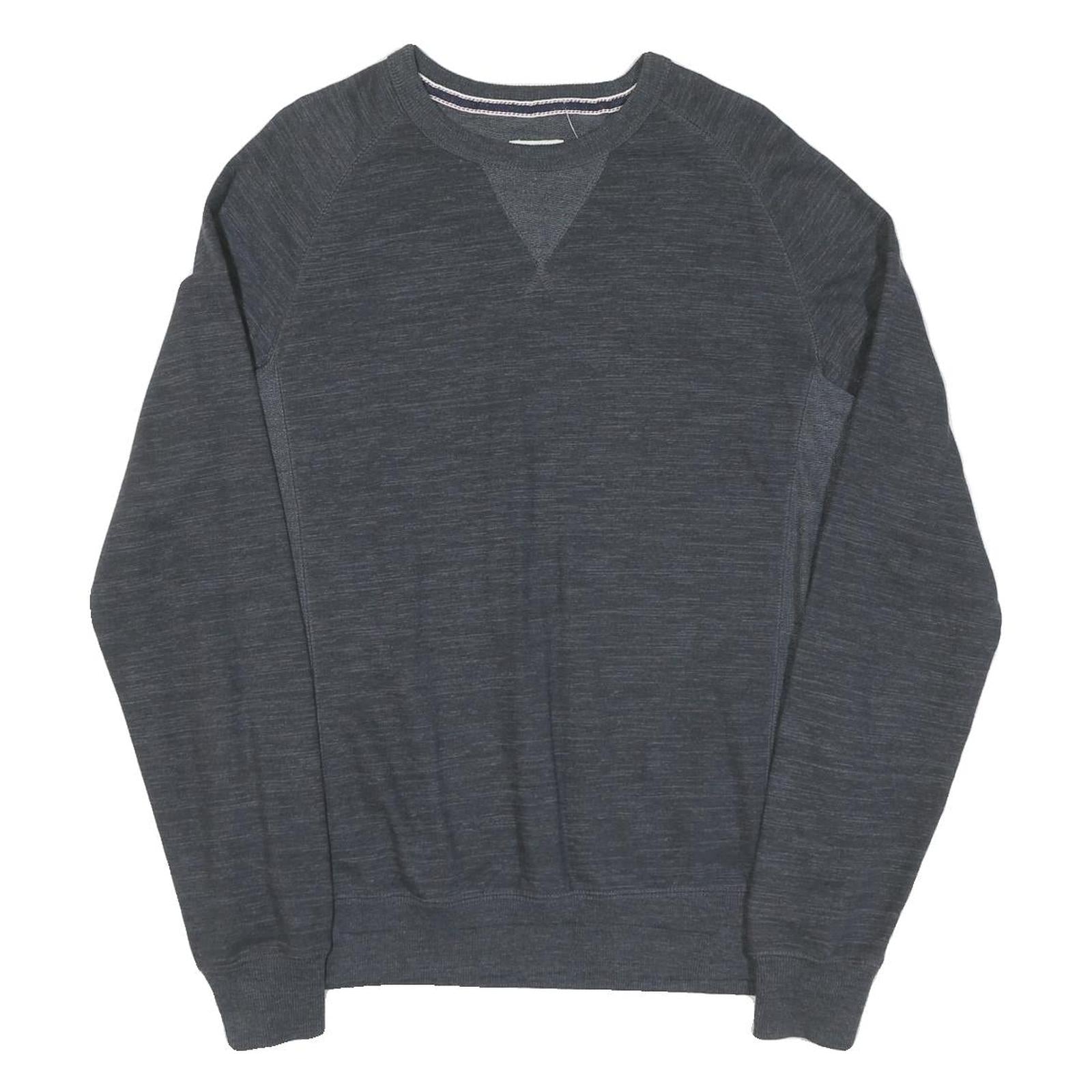 CHAMPION Mens Grey Crew Neck Sweatshirt S Cotton Casual Pullover