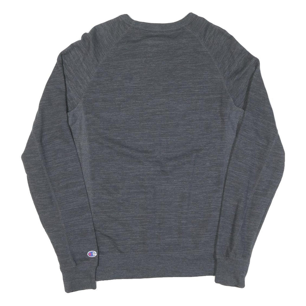 CHAMPION Mens Grey Crew Neck Sweatshirt S Cotton Casual Pullover