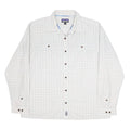 PATAGONIA Mens White & Red Checked Shirt XL Cotton Blend Casual Long Sleeve