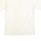 HALEMAN Mens Cream Shirt Cotton Blend M Button Front Casual Style