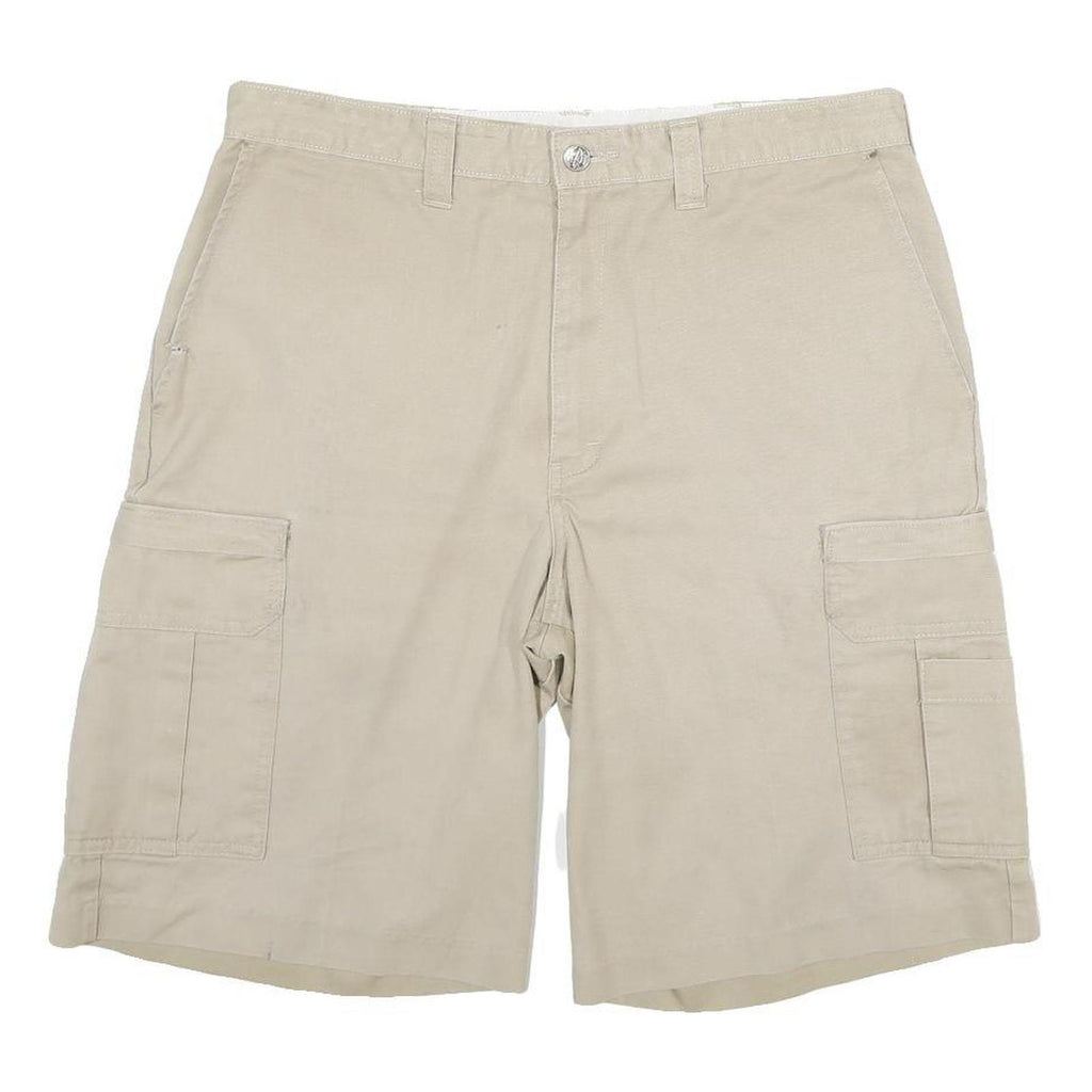 DICKIES Mens Shorts Beige Cargo Cotton Blend XL W34 Workwear Durable