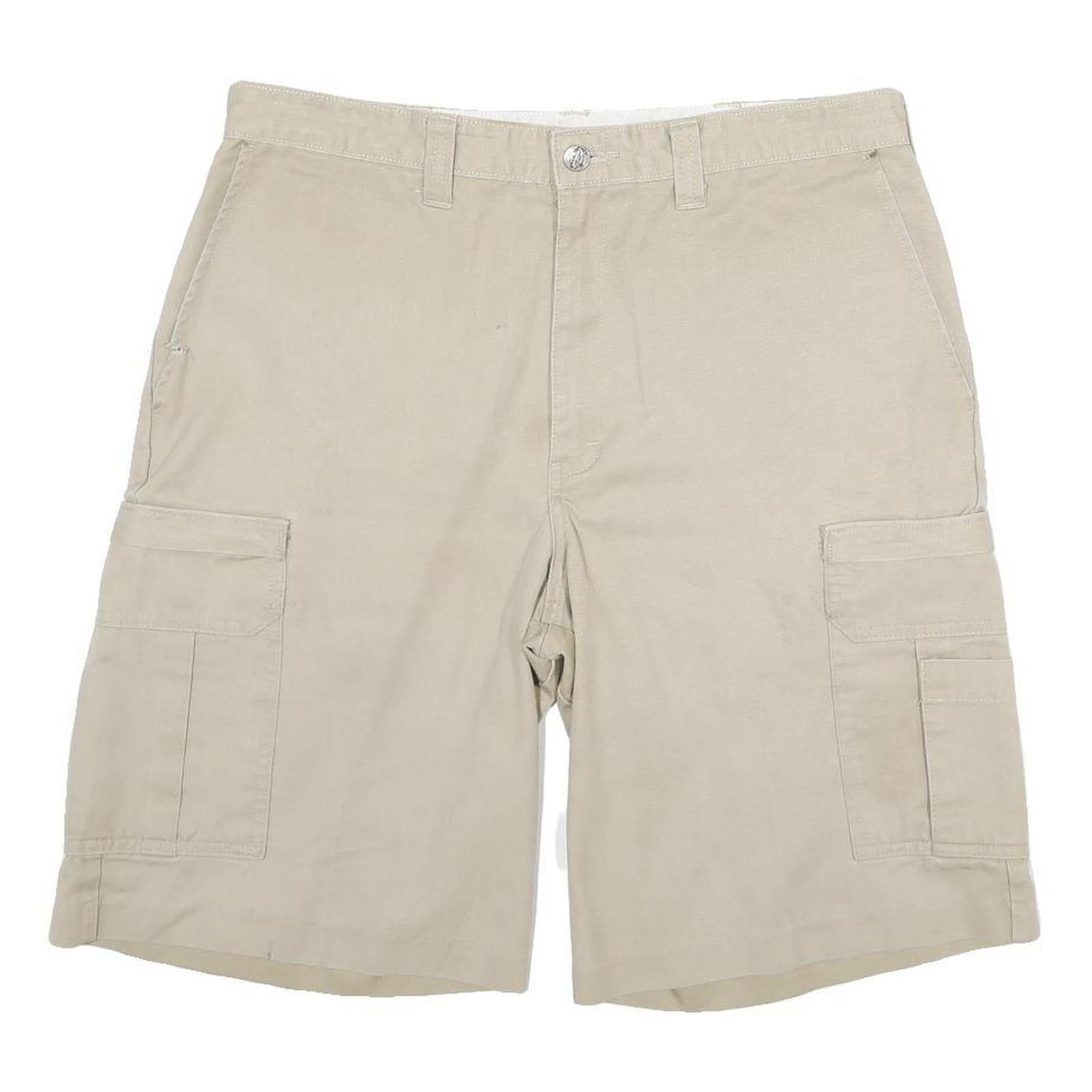 DICKIES Mens Shorts Beige Cargo Cotton Blend XL W34 Workwear Durable