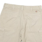 DICKIES Mens Shorts Beige Cargo Cotton Blend XL W34 Workwear Durable