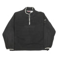 REEBOK Mens Black Patterned Pullover Crew Neck Basic Knit L Sportswear Jumper