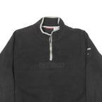 REEBOK Mens Black Patterned Pullover Crew Neck Basic Knit L Sportswear Jumper