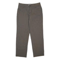 LEE Womens Cotton Blend Relaxed Grey Trousers W32 L30 Smart Casual Zip