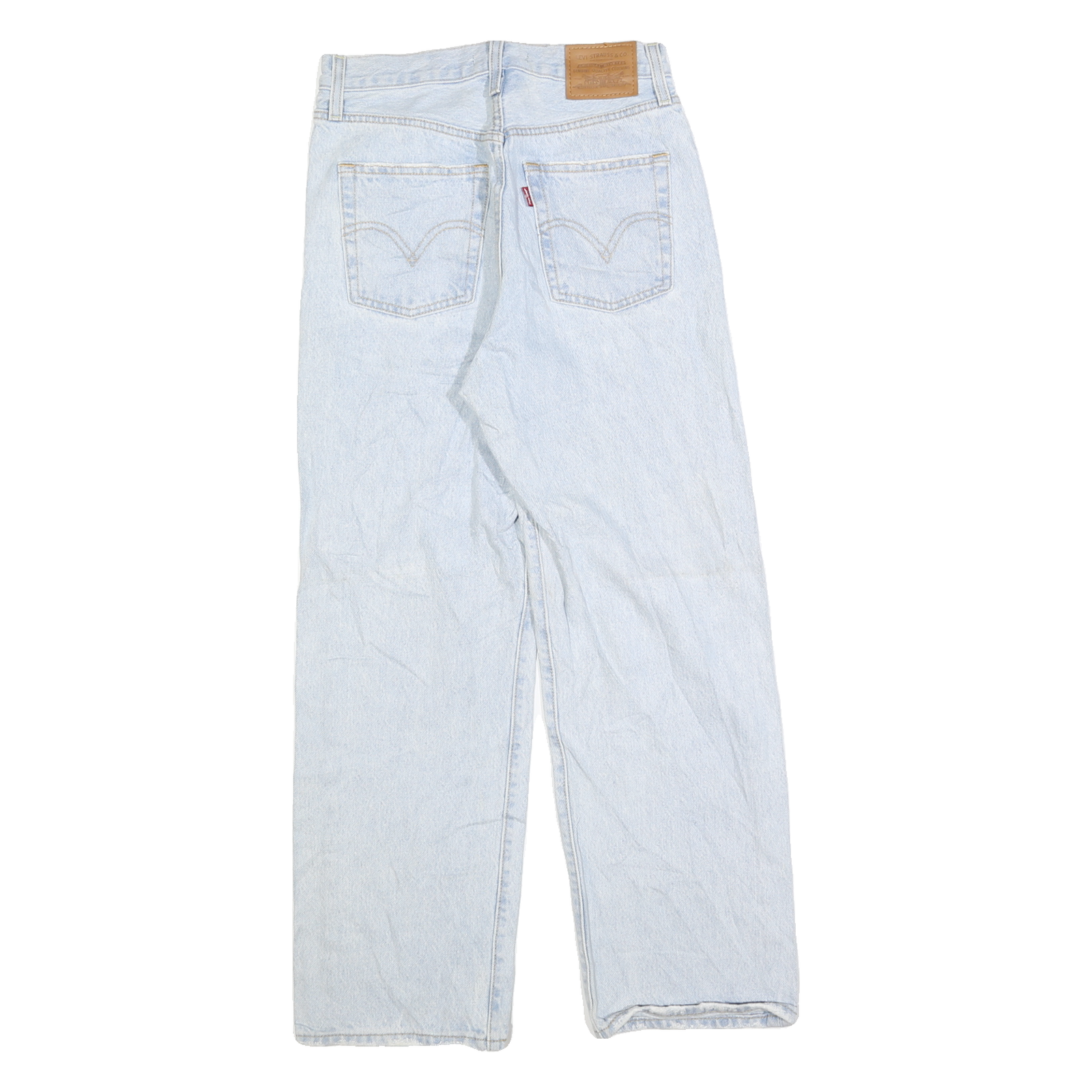 LEVI'S Womens Jeans Blue Regular Straight Denim Light W26 L27 Classic Fit