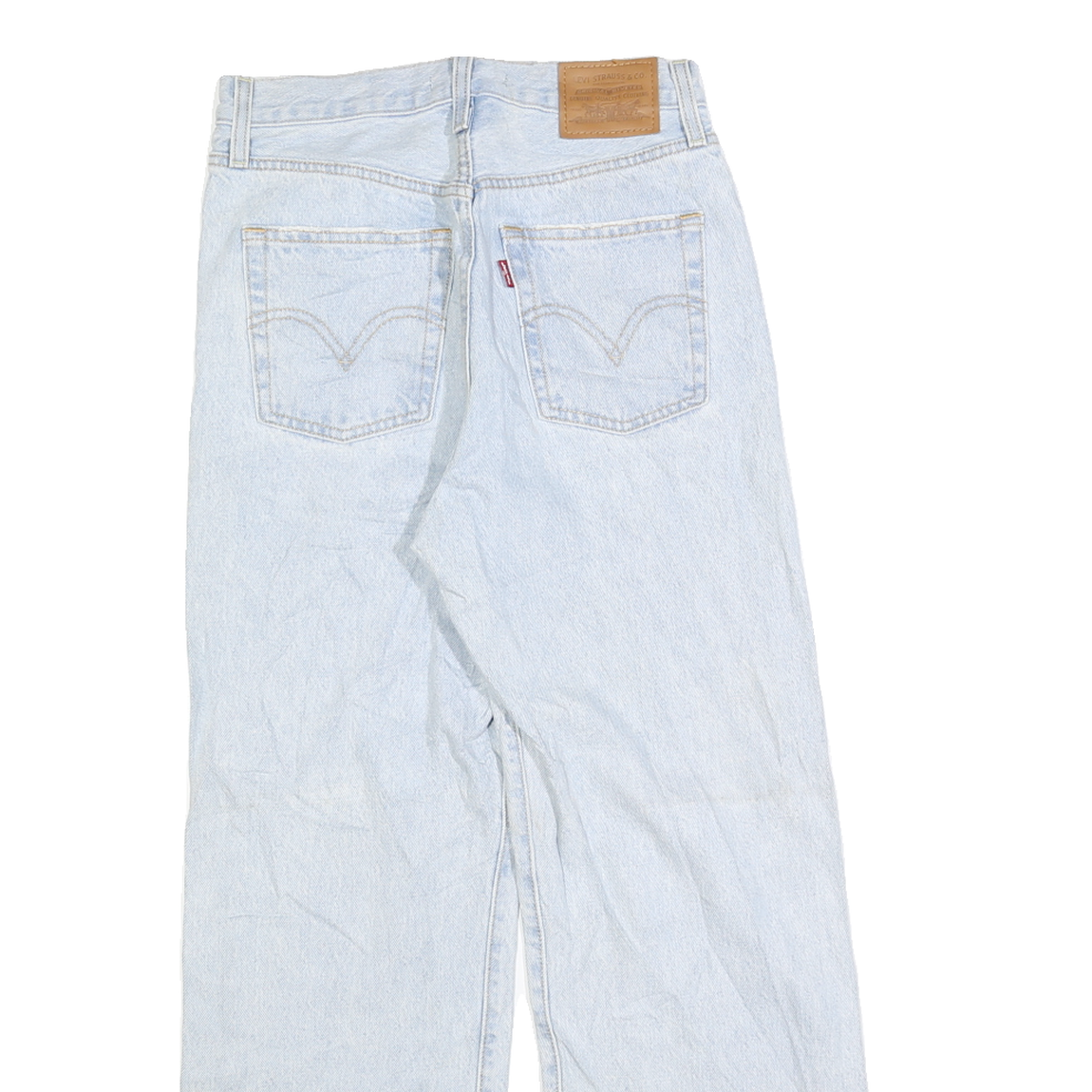 LEVI'S Womens Jeans Blue Regular Straight Denim Light W26 L27 Classic Fit