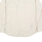 HARLEY DAVIDSON Mens White Cotton Blend Shirt XL Button Down Long Sleeve Casual