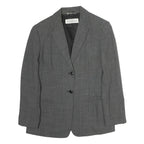 MAX MARA Womens Grey Polyester Single Breasted Blazer Jacket M Woven