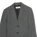 MAX MARA Womens Grey Polyester Single Breasted Blazer Jacket M Woven