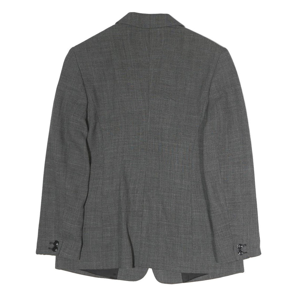 MAX MARA Womens Grey Polyester Single Breasted Blazer Jacket M Woven