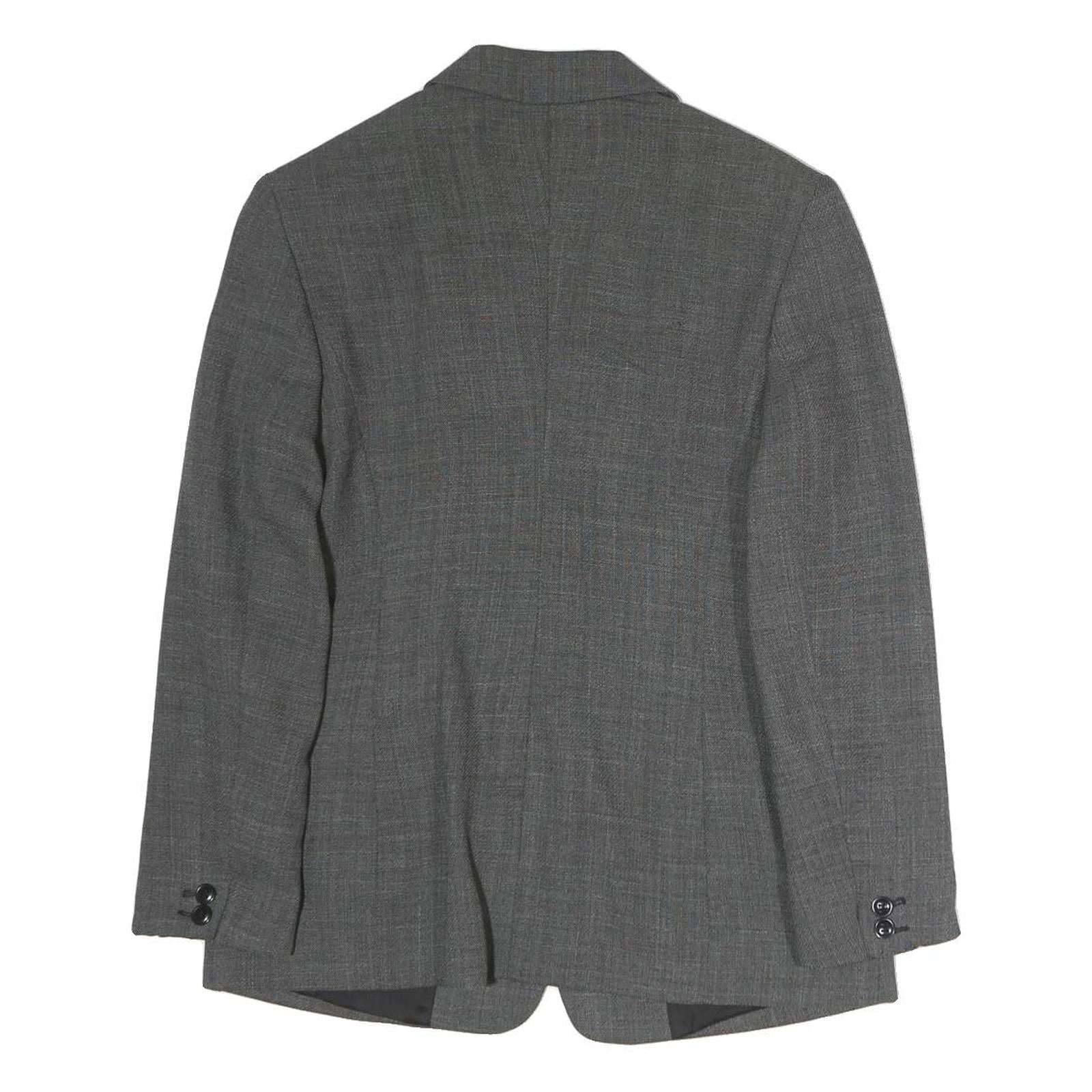 MAX MARA Womens Grey Polyester Single Breasted Blazer Jacket M Woven