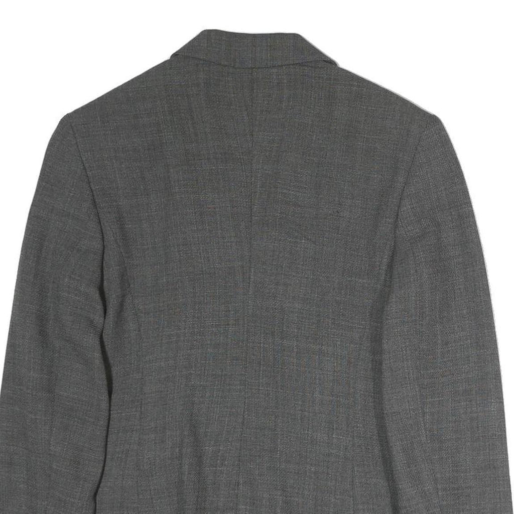 MAX MARA Womens Grey Polyester Single Breasted Blazer Jacket M Woven