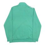 ADIDAS Mens Green Crew Neck L Sweatshirt Cotton Blend 3 Stripe Sports Pullover