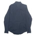 TOMMY HILFIGER Mens Plain Shirt Blue Long Sleeve M