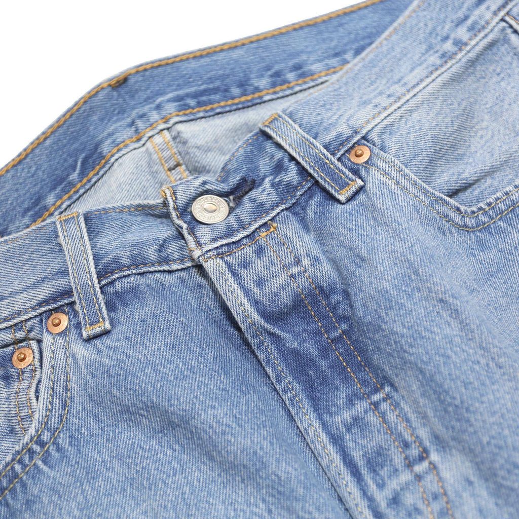 LEVI'S 501 Mens Jeans Blue Regular Straight Denim Light W32 L30 Classic Fit