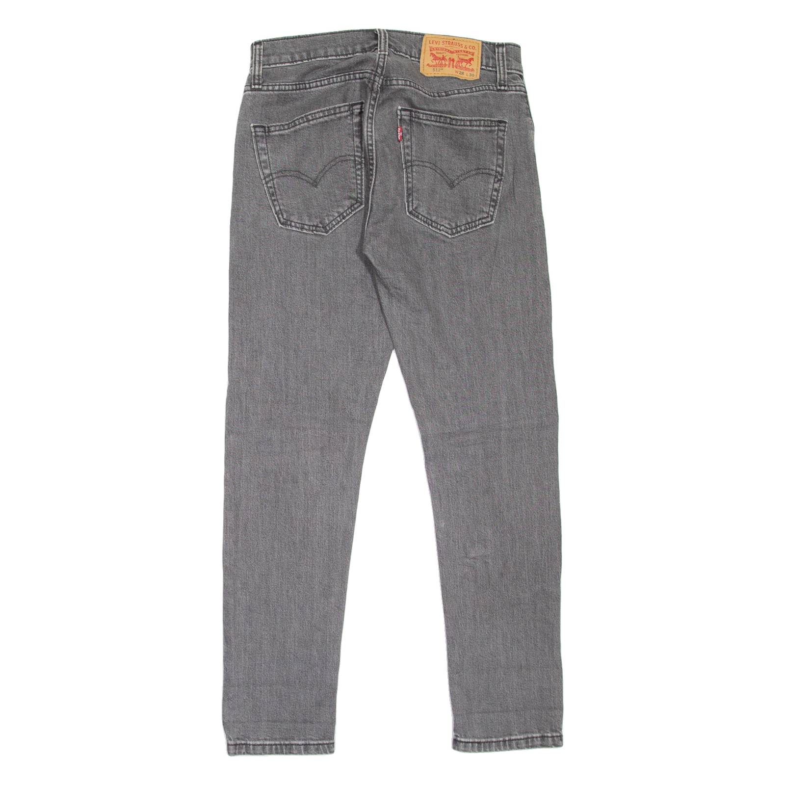 LEVI'S 512 Jeans Mens Grey Slim Tapered W28 L30