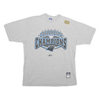 REEBOK Mens Grey Conference Champions NFL T-Shirt L Short Sleeve Crew Neck NFL