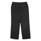 CHARTER CLUB Womens Linen Black Classic Straight Trousers W34 L32 Zip Closure