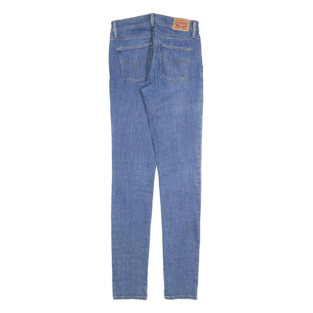 LEVI'S Womens Slim Blue Denim Slim Skinny Jeans W26 L34 Classic Cotton Blend