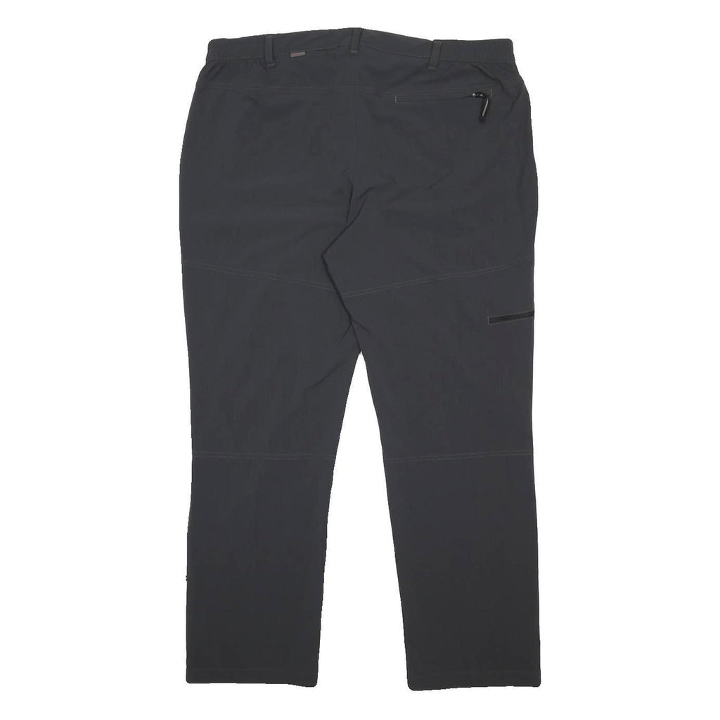 HS2S Mens Polyamide Blend Black Regular Straight Trousers W38 L29 Zip Pocketed