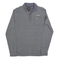 PME LEGEND Mens Grey Long Sleeve Plain L Cotton Blend Polo Shirt Casual Wear