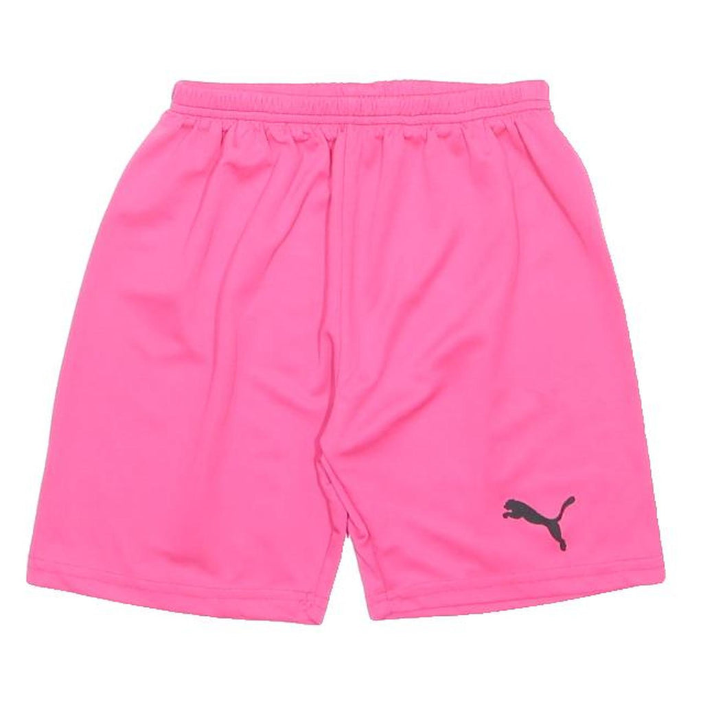 PUMA Womens Shorts Pink Casual UK 16 W22 Sports Logo Elastic Waist
