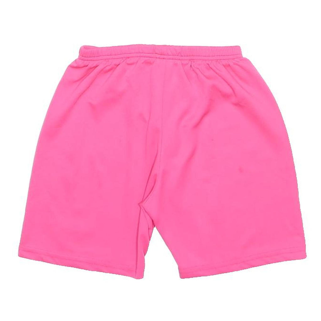 PUMA Womens Shorts Pink Casual UK 16 W22 Sports Logo Elastic Waist