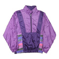 NEW LINE Womens Purple & Violet Zip Jacket M Polyester Blend Colourblock Casual