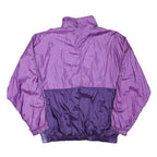 NEW LINE Womens Purple & Violet Zip Jacket M Polyester Blend Colourblock Casual