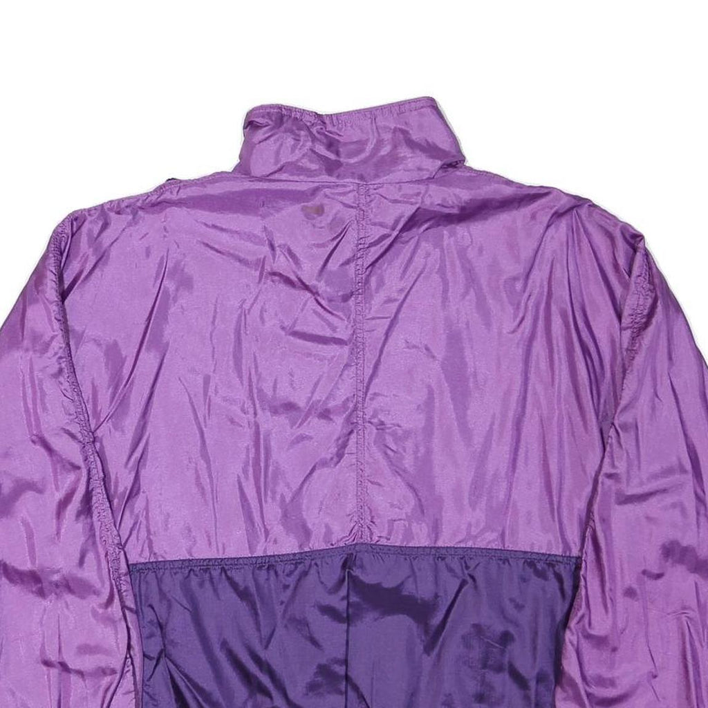 NEW LINE Womens Purple & Violet Zip Jacket M Polyester Blend Colourblock Casual