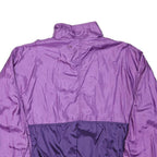 NEW LINE Womens Purple & Violet Zip Jacket M Polyester Blend Colourblock Casual