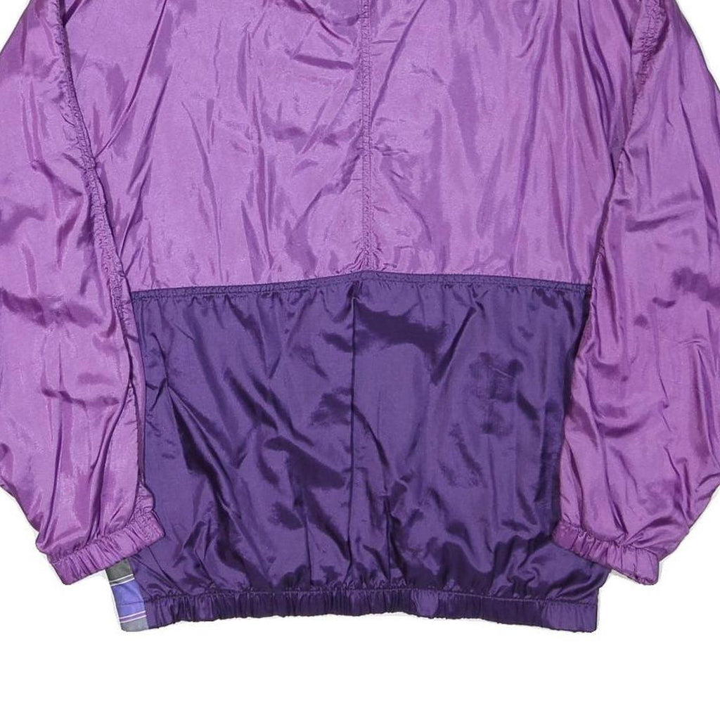 NEW LINE Womens Purple & Violet Zip Jacket M Polyester Blend Colourblock Casual