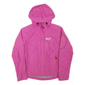 JACK WOLFSKIN Womens Pink Outdoor Jacket S Polyester Blend Hooded Zip