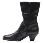 BORN High Boots Black Leather Womens UK 8