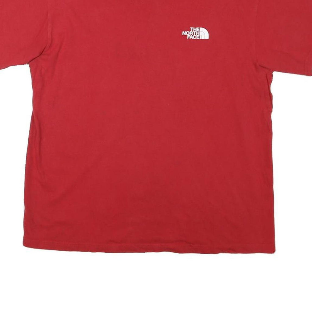 THE NORTH FACE Mens Red Guide Graphic T-Shirt L Short Sleeve Crew Neck