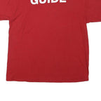 THE NORTH FACE Mens Red Guide Graphic T-Shirt L Short Sleeve Crew Neck