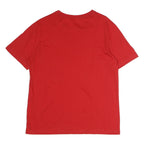 NAUTICA Mens Red Crew Neck Short Sleeve T-Shirt M Cotton Classic Logo